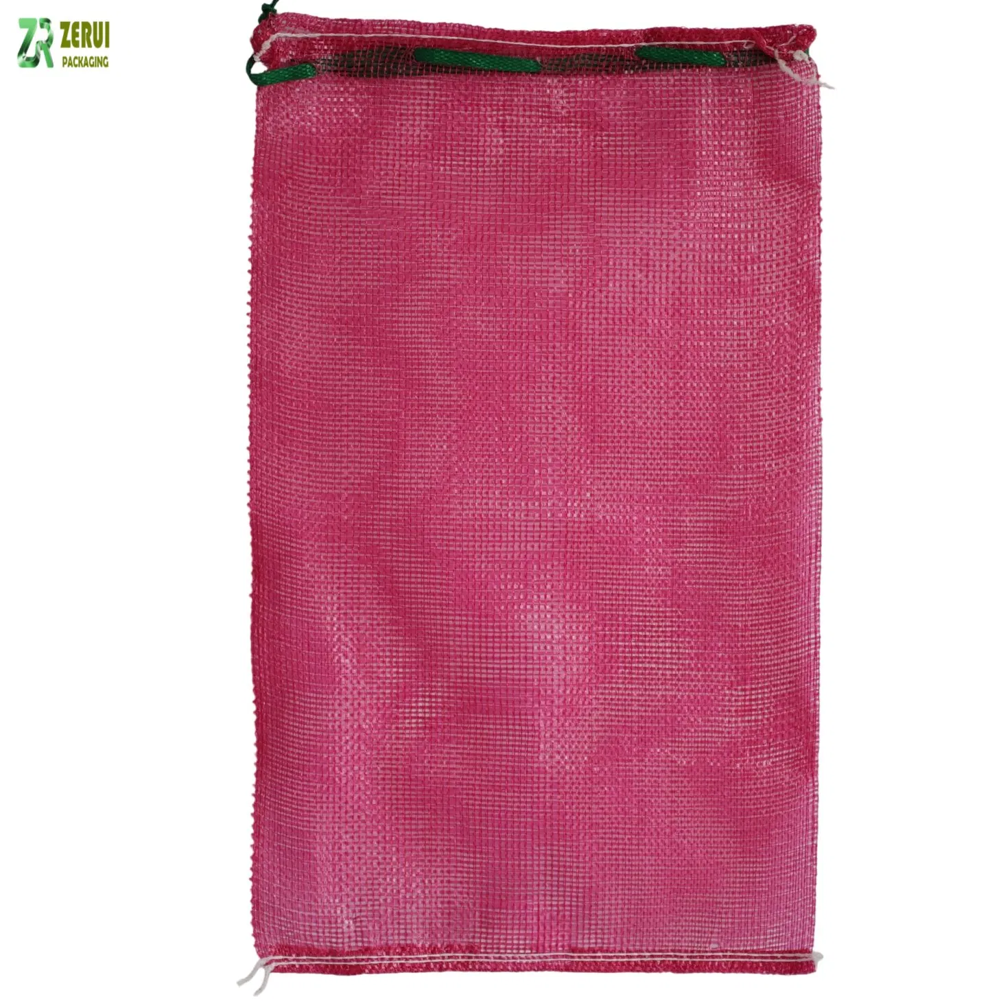 Fabricar Saco de Malha Tubular com Cordão Saco de Malha de PP para Frutas e Legumes Cebola Batata Alho Lenha Sacos de Malha Leno para Sabão
