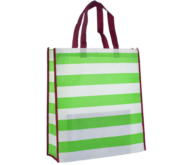 Bolsa de Compras Reutilizável de Tecido Não Woven PP Durável com Laminação, Bolsa de Compras Não Woven por Atacado