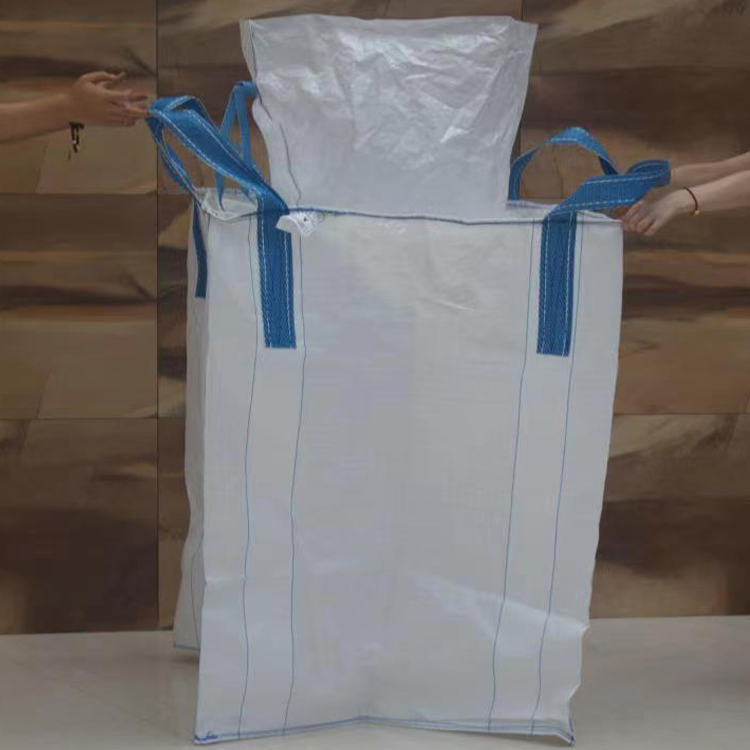1 Ton Construção Saco a Granel Reutilizável PP FIBC Saco Jumbo Respirável de Areia Saco FIBC de Tonelada