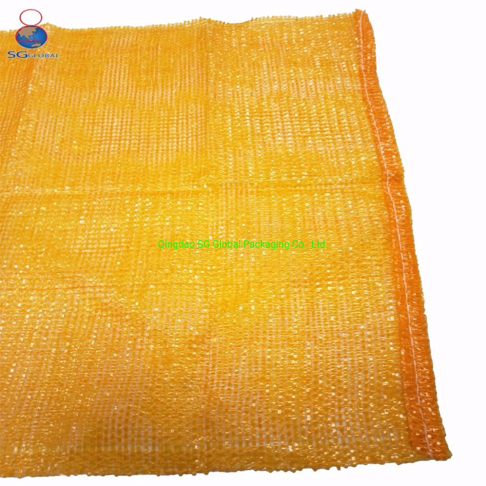 Fabricante aprovado pela SGS CE de embalagens plásticas fortes para frutas e vegetais, saco de rede de malha com cordão de PP Leno
