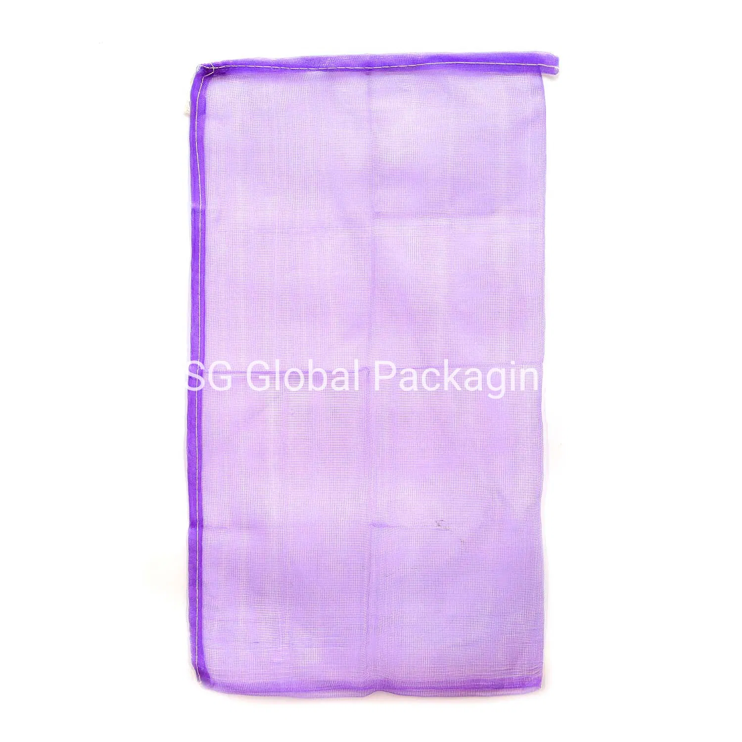 Sacos de Malha de Cebola Leno Certificados pela SGS Fabricação Personalizada Embalagem Plástica Ecológica com Cordão PP Laranja Limão Repolho Alho 50 Kg 50 Lb Saco de Rede