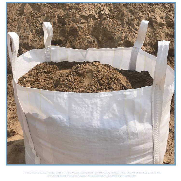 Uso de FIBC para Material de Construção Saco Jumbo Durável Forte de Tecido PP 1 Tonelada Saco Pesado Saco de Tonelada Sacos Super