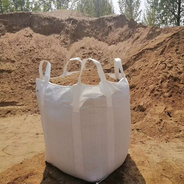 Saco Grande de Carga Woven de Grau Alimentício PP 1 Tonelada Super Grande para 1000 Kg 500 Kg 1.5 Toneladas 2 Toneladas Plano Respirável para Minério Rocha Ração FIBC