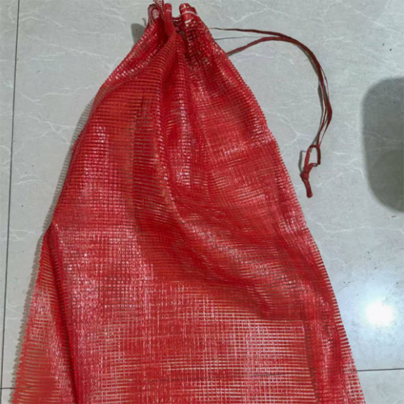 Saco de Rede Leno Tubular de Plástico PP Atacado com Cordão para Vegetais