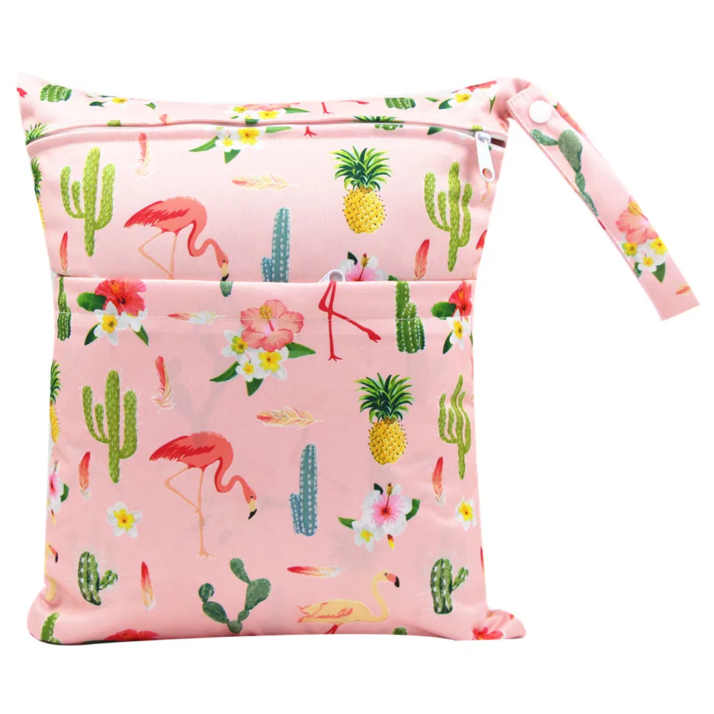 Bolsas impermeáveis reutilizáveis para viagem, praia, piscina e itens sujos de bebê