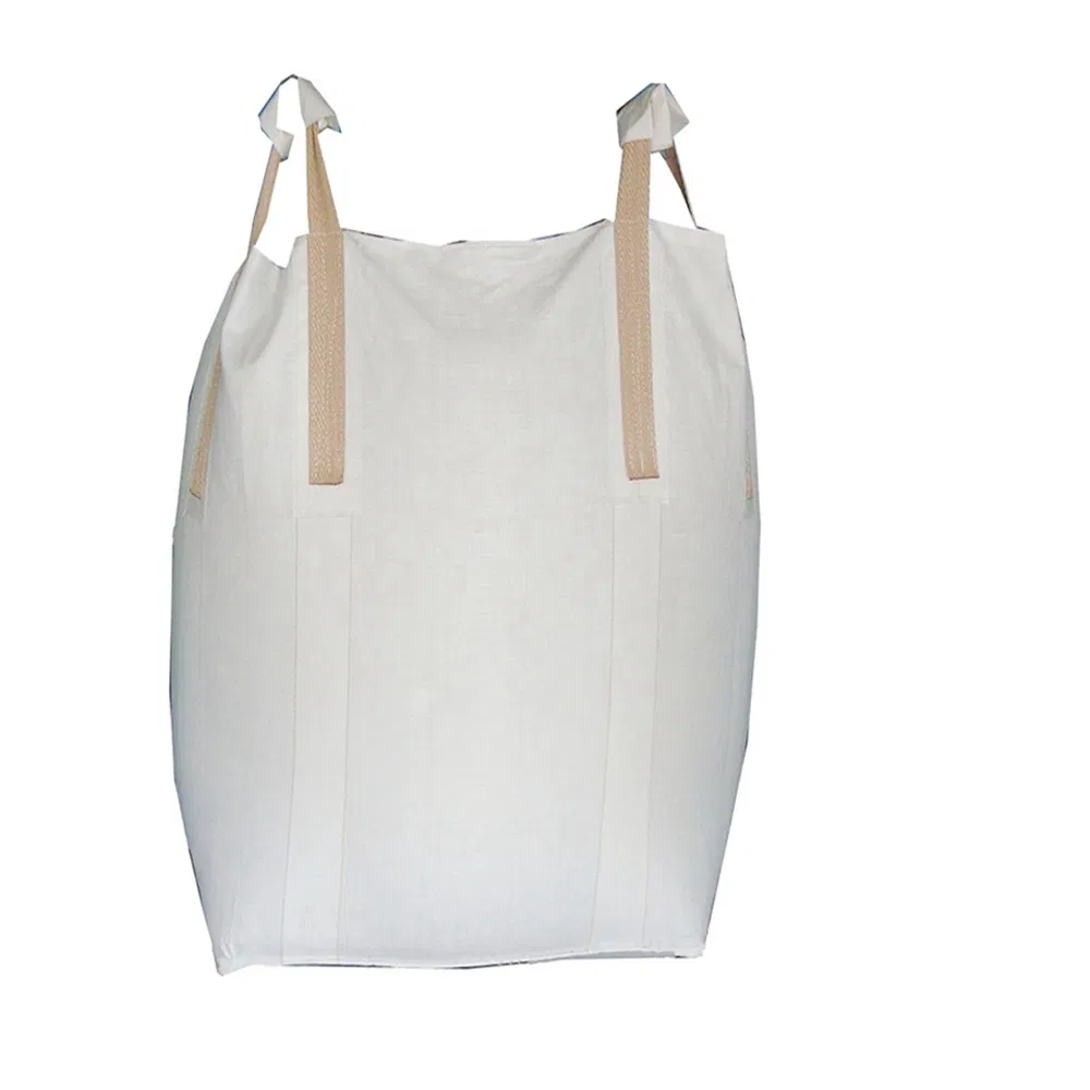 Saco Jumbo FIBC Biodegradável de Carvão PP para Resíduos de Construção Saco Tubular Grande com Válvula e Forro Plástico Sacos para Lenha 1500kg Sacos de Malha