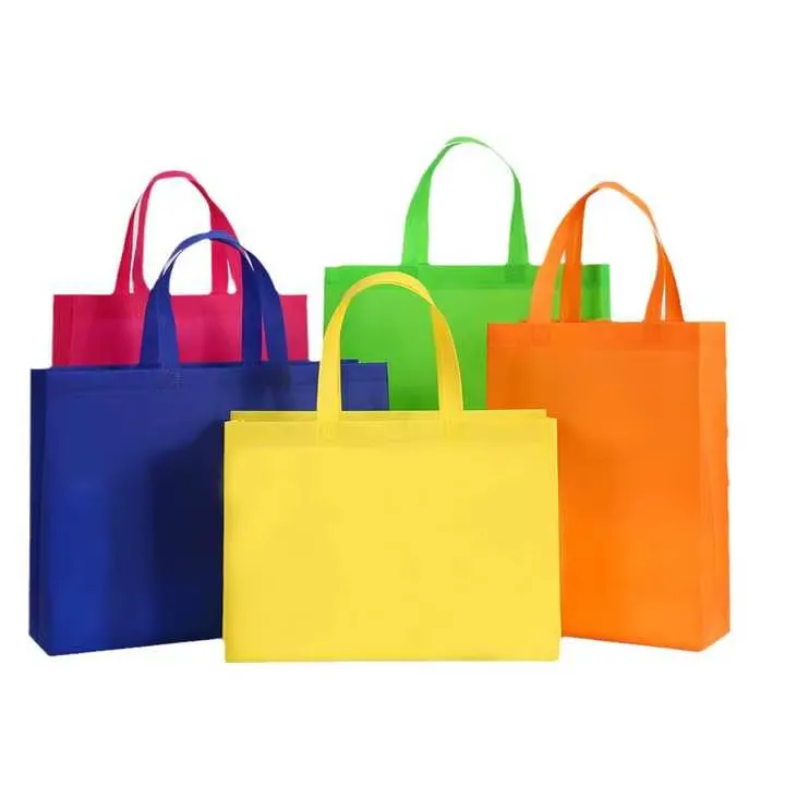 Saco de compras reutilizável de tecido de polipropileno reciclado personalizado de alta qualidade com logotipo promocional durável