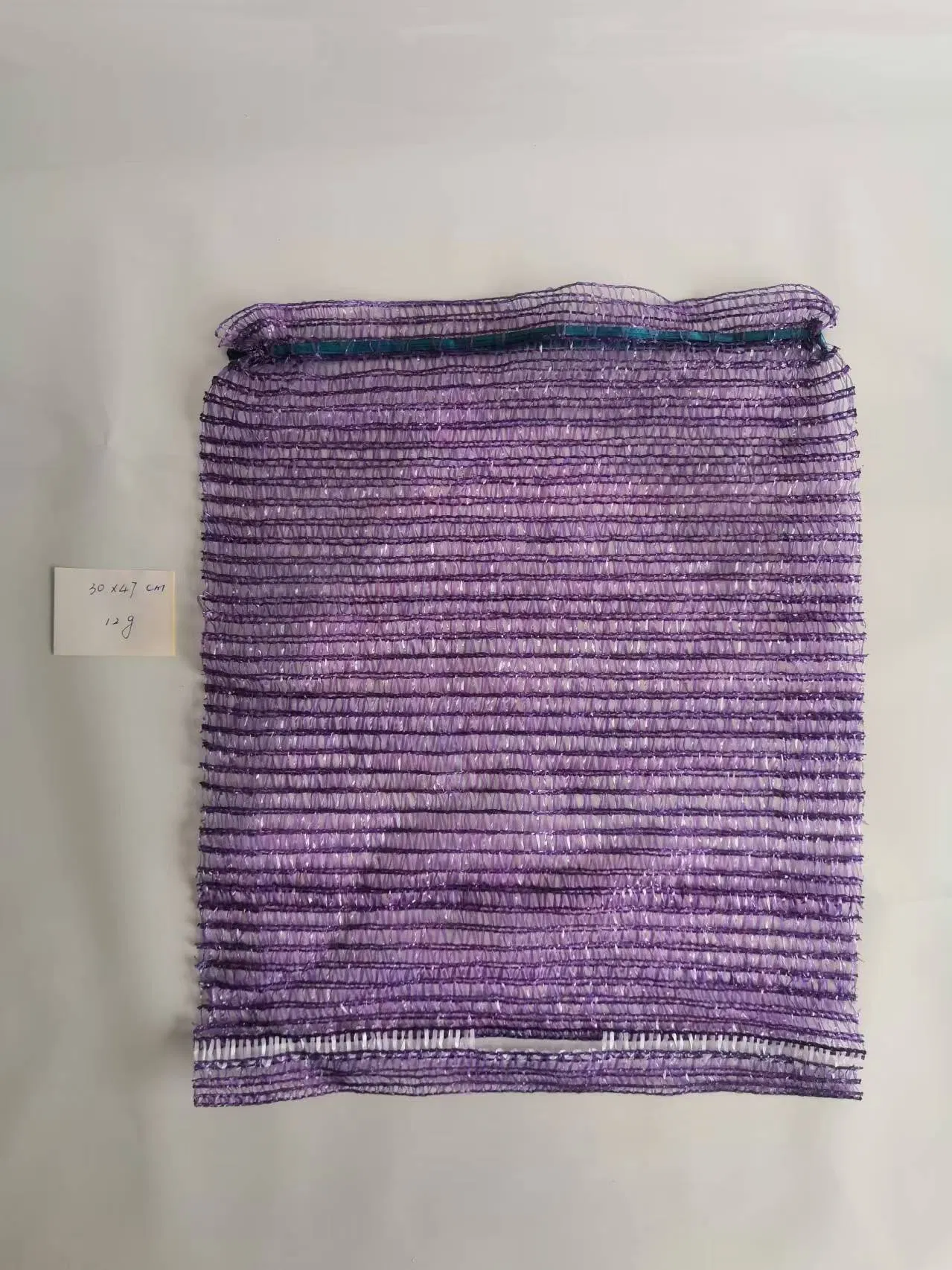 Sacos de Malha Woven de PE para Frutas e Legumes, Saco de Malha Tubular Raschel Leno para Lavagem 70g Logotipo Personalizado