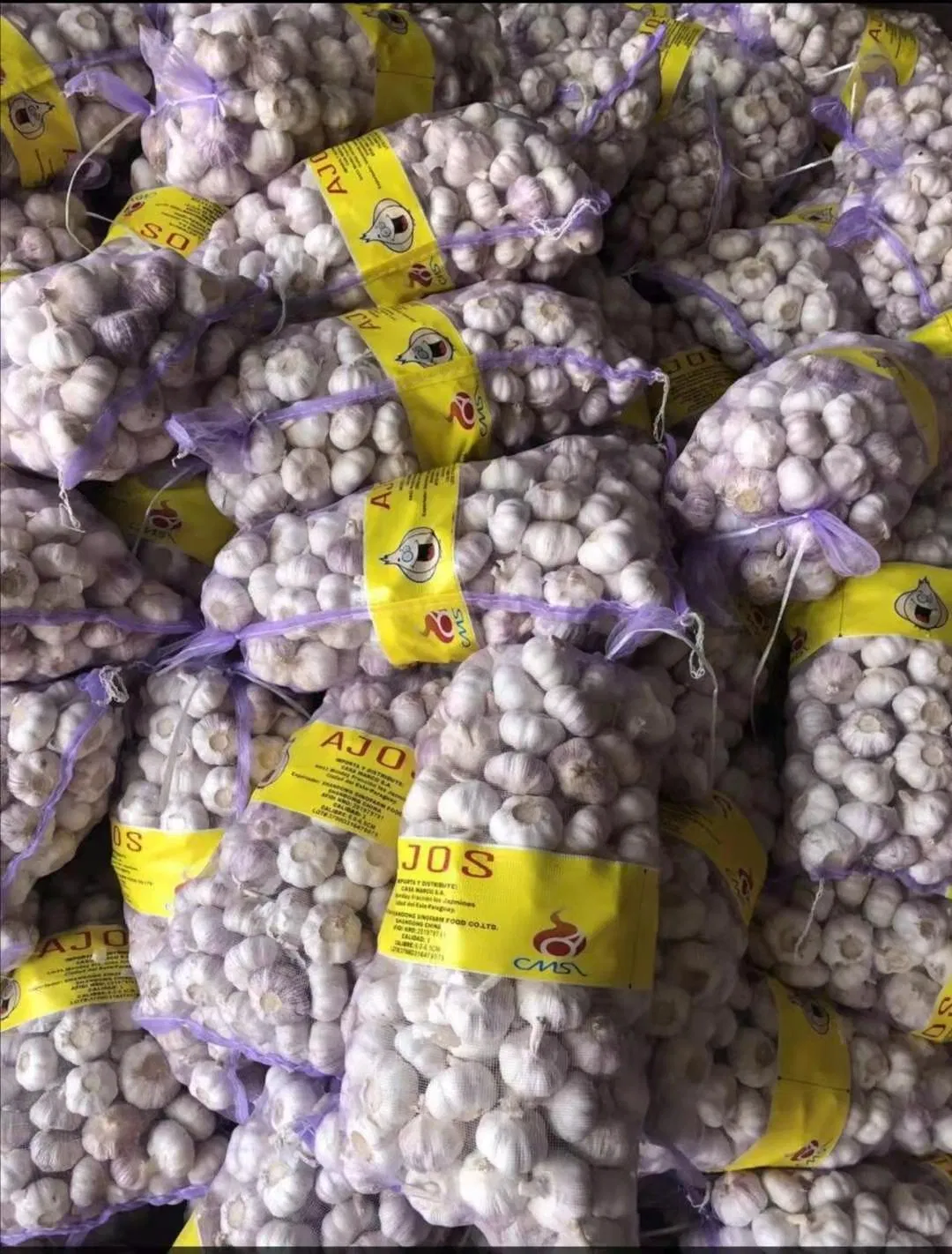 Saco de Rede de Malha Leno de PP Personalizado para Legumes, Batatas e Cebolas com Cordão