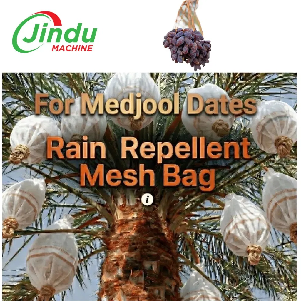 Saco de Malha HDPE Estabilizado UV para Proteção de Frutos de Palmeira Medjool