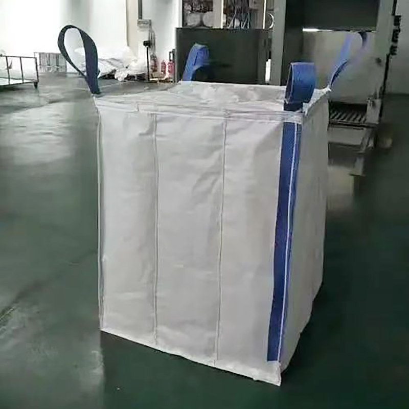 Saco de embalagem tubular de PP tecido laminado colorido semiacabado, resistente e condutivo, sacos jumbo FIBC, sacos grandes para transporte de contêiner