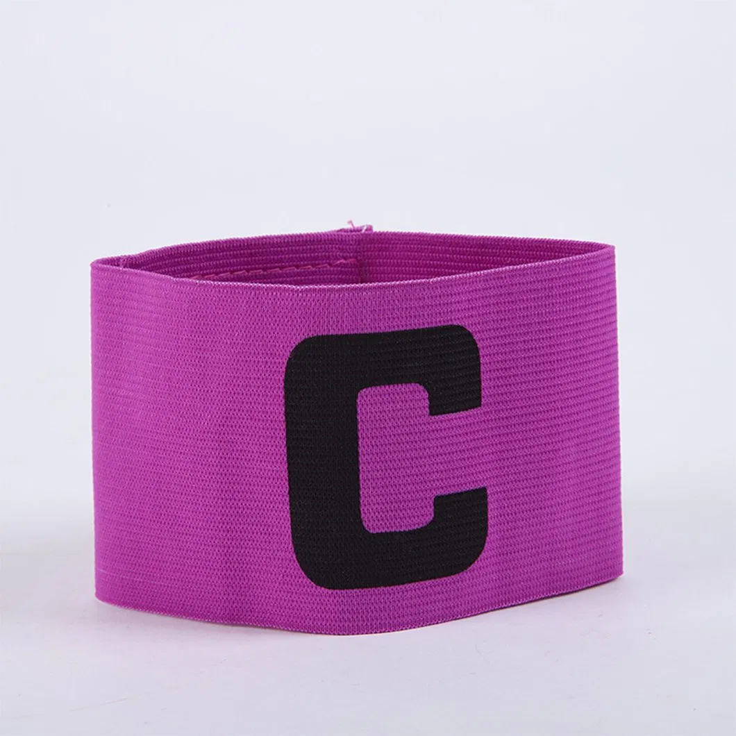 Equipe de Logo Personalizado Grupos Esportivos Faixa Elástica Líder Esportiva Braço Neoprene Braço de Capitão Futebol