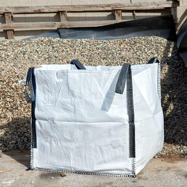 1 Ton Construção Saco a Granel Reutilizável PP FIBC Saco Jumbo Respirável de Areia Saco FIBC de Tonelada