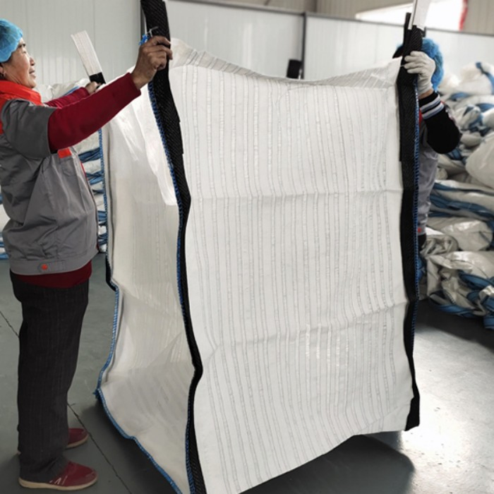 Saco a Granel de Madeira para Lareira com Malha Ventilada Personalizada 1000kg 1mt 2 Toneladas Jumbo Respirável