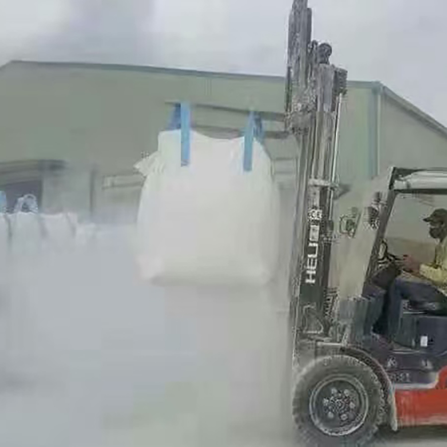 Saco de embalagem tubular de PP tecido laminado colorido semiacabado, resistente e condutivo, sacos jumbo FIBC, sacos grandes para transporte de contêiner