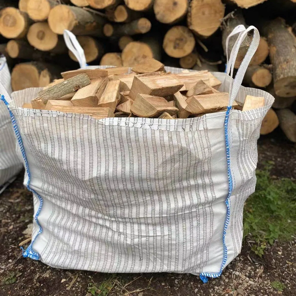 Fornecimento de Fábrica 800kg Saco Jumbo Respirável FIBC Laminado em PP a Granel 1.5ton Saco Sling 1500kg Saco Grande para Lenha