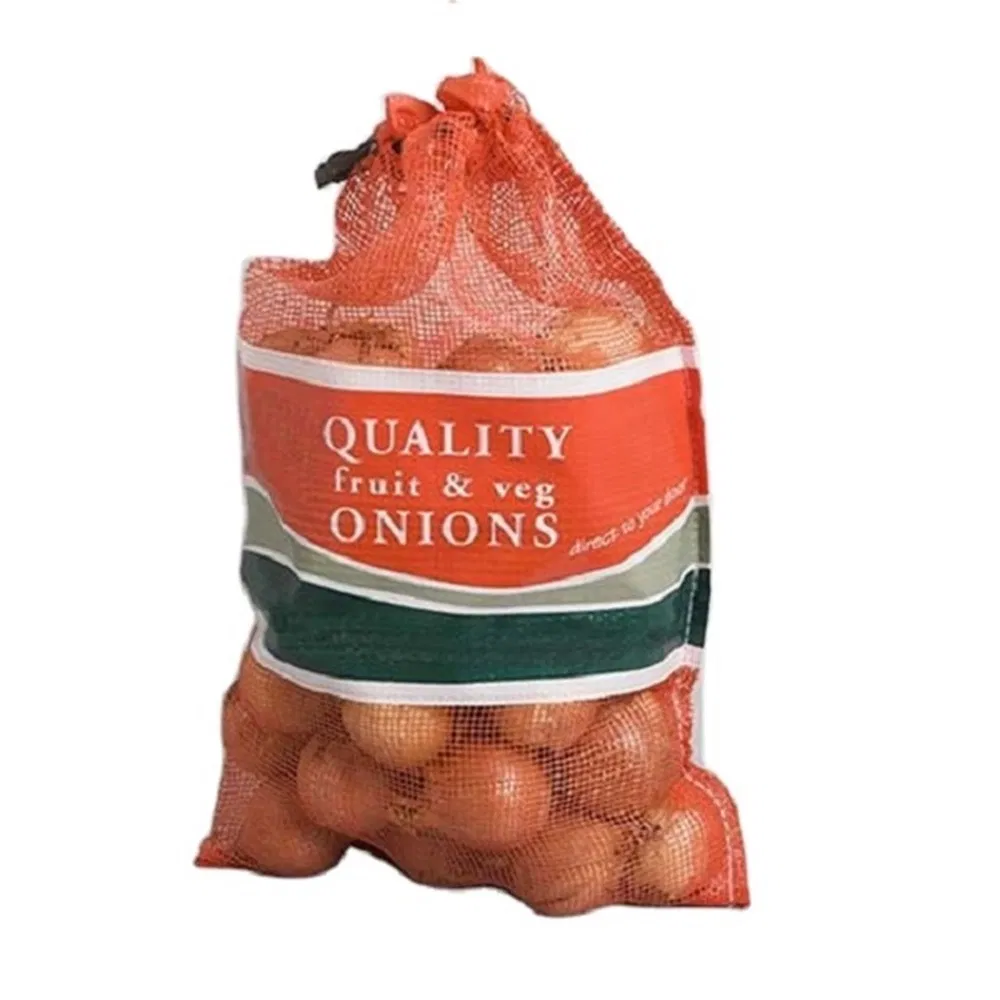 25lbs 50lbs Saco de Rede de Leno com Cordão para Cebola, Batata e Fruta