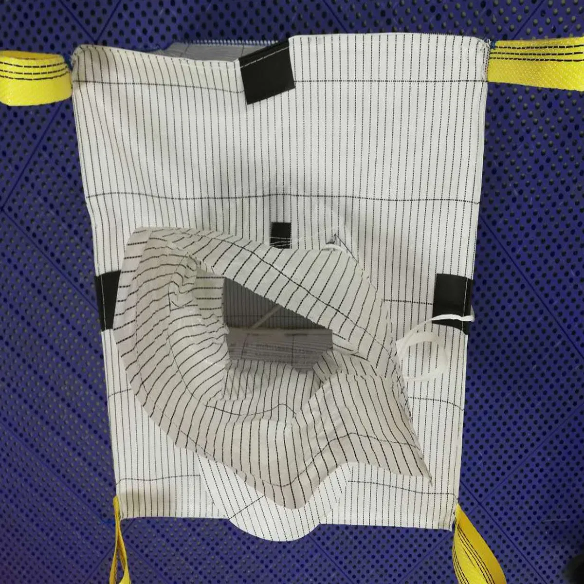 1ton Saco Super Sack Condutivo 1.5ton Saco Grande com FIBC Antiestático Preto 2ton Saco Jumbo para Transporte de Pó Inflamável