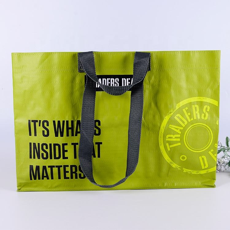 Fabricante da China Sacola de Compras Reutilizável Personalizada em BOPP Laminado Sacola de PP Woven Reciclada com Logotipo Impresso