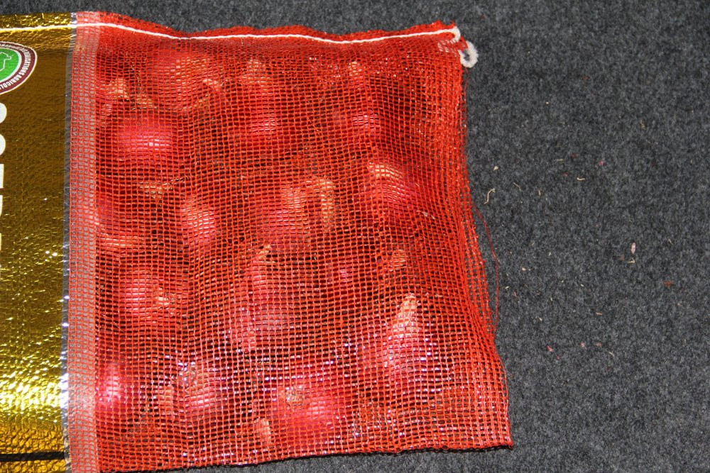 Etiqueta de Cor Cebola Alho Batata Vegetais Saco de Rede de Leno