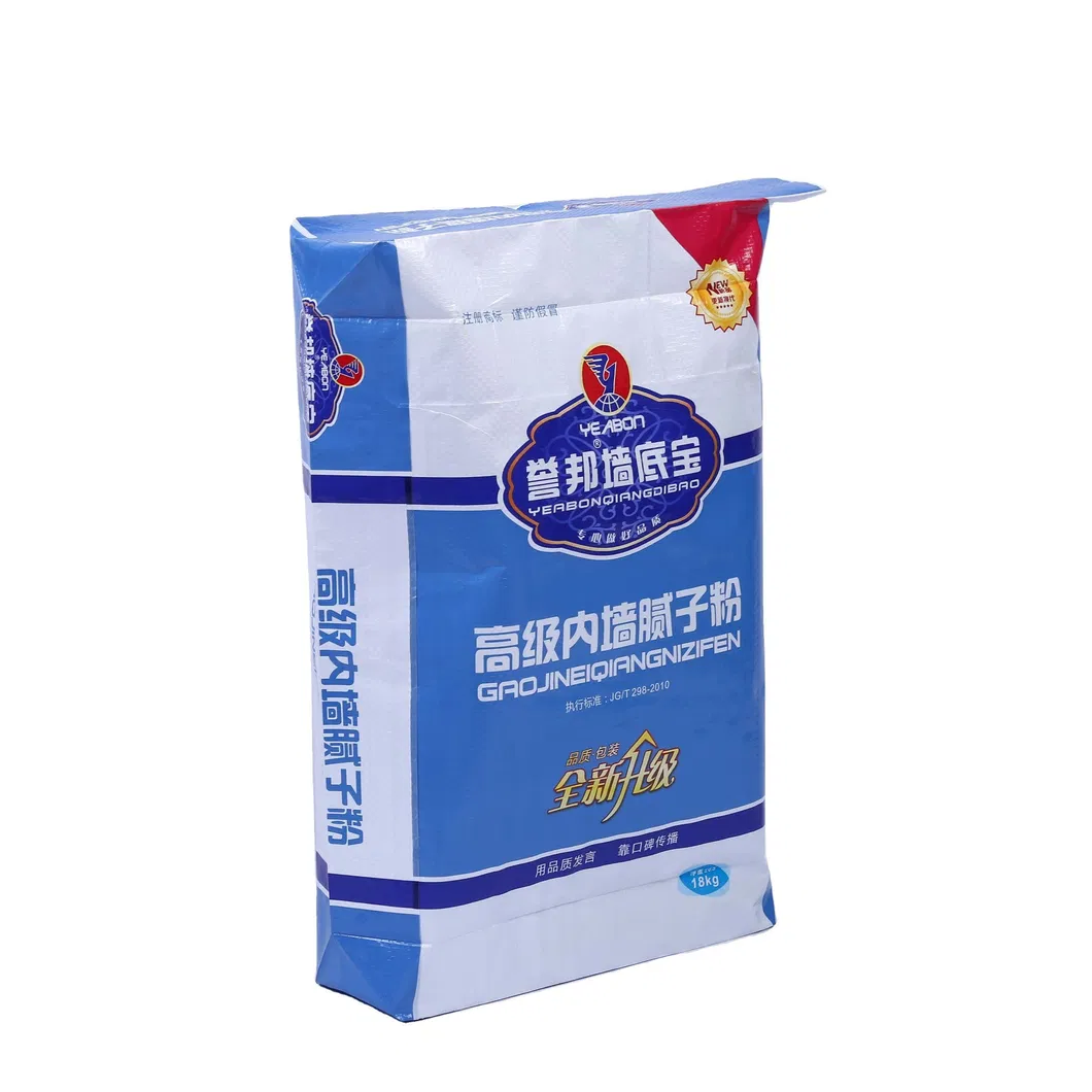 Saco de Embalagem de Polipropileno Woven Laminado 25kg 50kg com Válvula para Farinha Cimento Açúcar