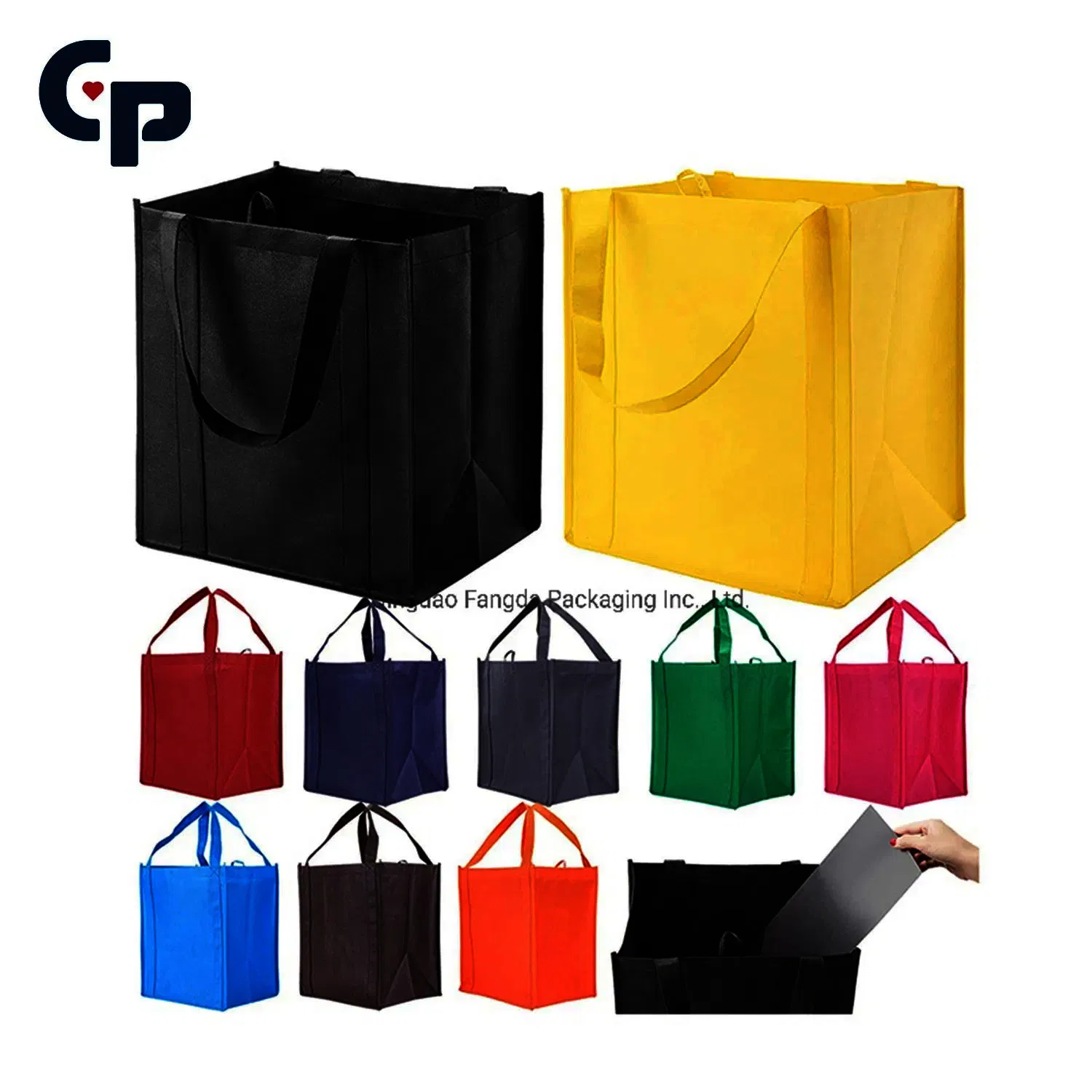 Bolsas de Compras Reutilizáveis de Alta Qualidade em Tecido Não Tecido - Sacolas de Compras de Polipropileno Laminado Ecológicas e Duráveis