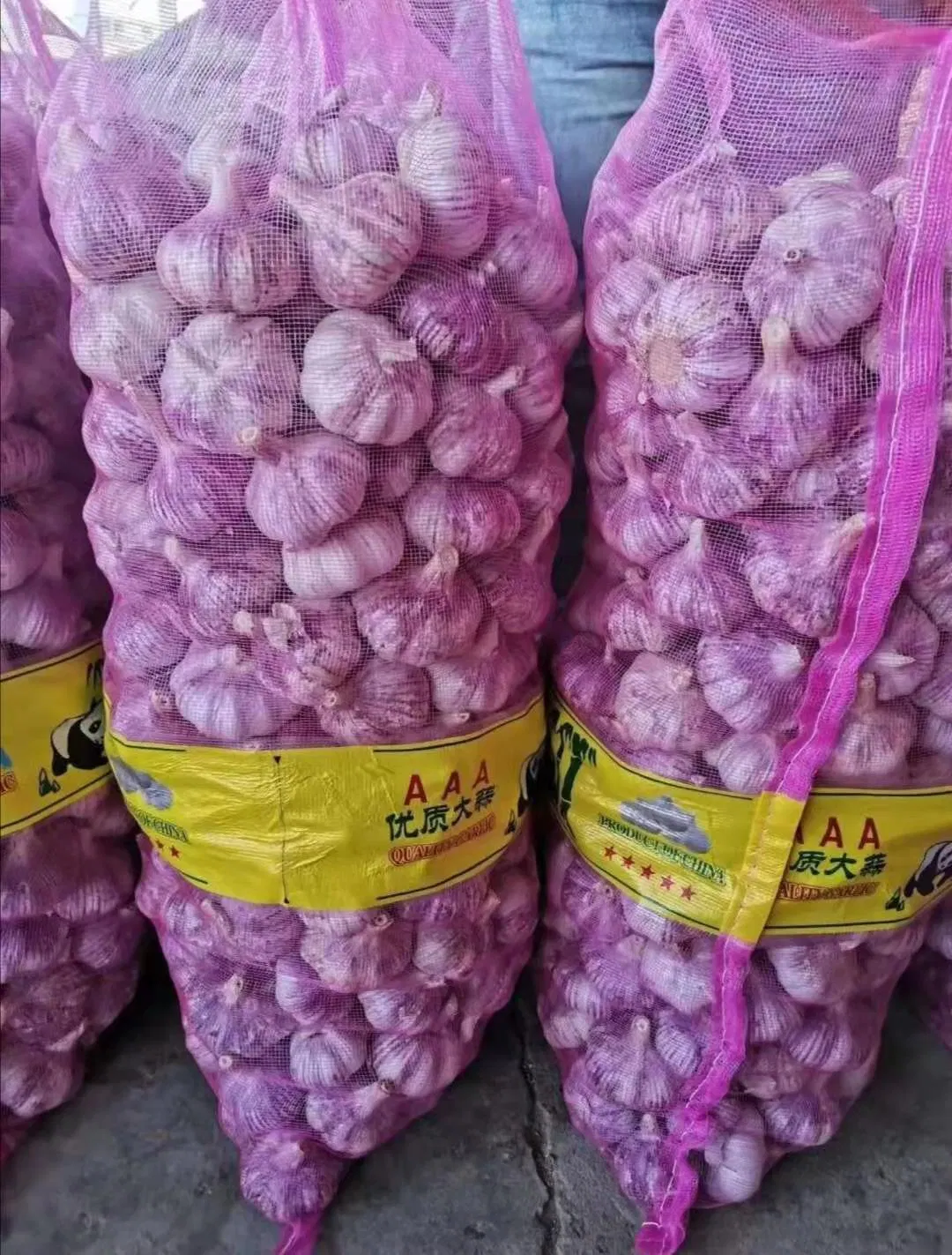 Saco de Rede de Malha Leno de PP Personalizado para Legumes, Batatas e Cebolas com Cordão