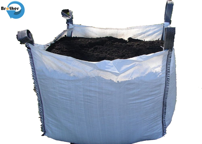 1 Ton Constructions Cimento Saco Jumbo de Fundo Plano Respirável para Areia e Cascalho Saco FIBC a Granel