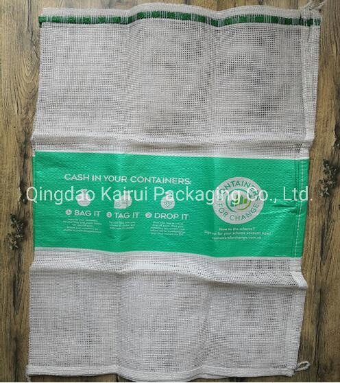 China Fornecimento 25kg 30kg Rolo de Saco de Malha Tubular de PP para Vegetais