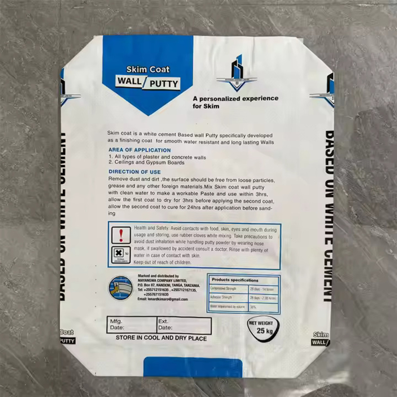 20kg 25kg Sacos de Válvula Laminados em Plástico de Papel Kraft Personalizados com Fundo Quadrado Impermeáveis para Transporte de Farinha, Cimento e Açúcar