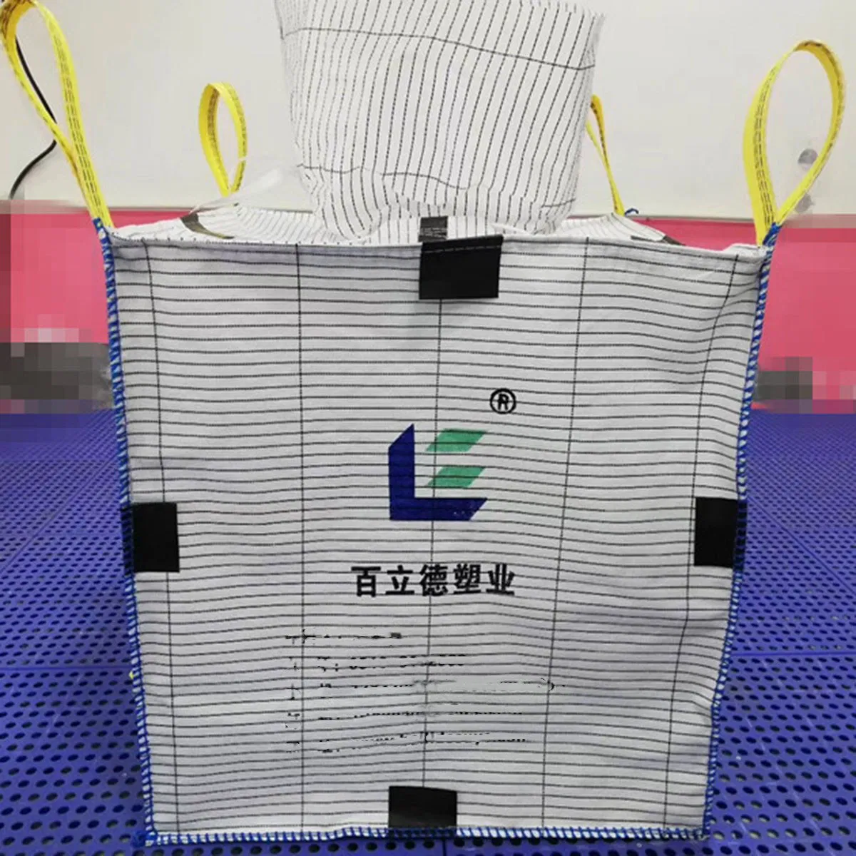 Atacado 1ton Saco Super Sack Tipo C Sling Tote 1200kg Saco a Granel PP Antiestático FIBC Jumbo Condutivo 1.5ton Saco Grande