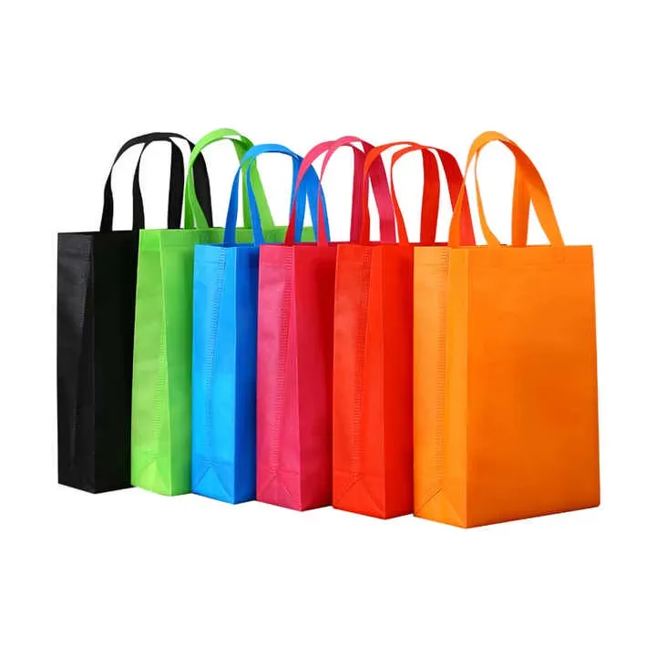Saco de compras reutilizável de tecido de polipropileno reciclado personalizado de alta qualidade com logotipo promocional durável