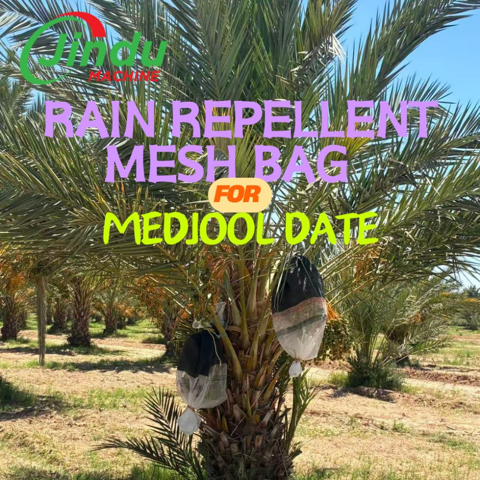 90X110cm Saco de Malha para Datas de Alta Resistência Rede de Palma de Data Repelente de Chuva UV Estabilizado para Datas Medjool Cultivador de Frutas