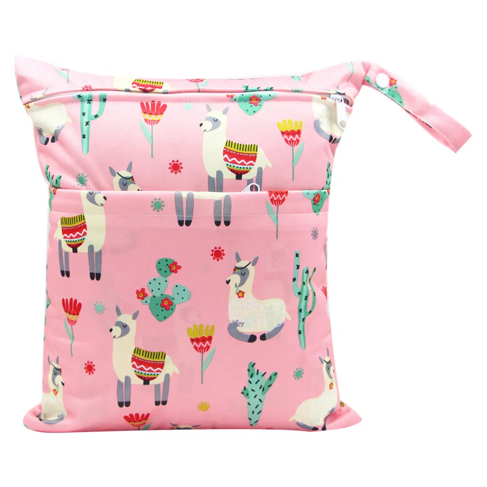 Bolsas impermeáveis reutilizáveis para viagem, praia, piscina e itens sujos de bebê