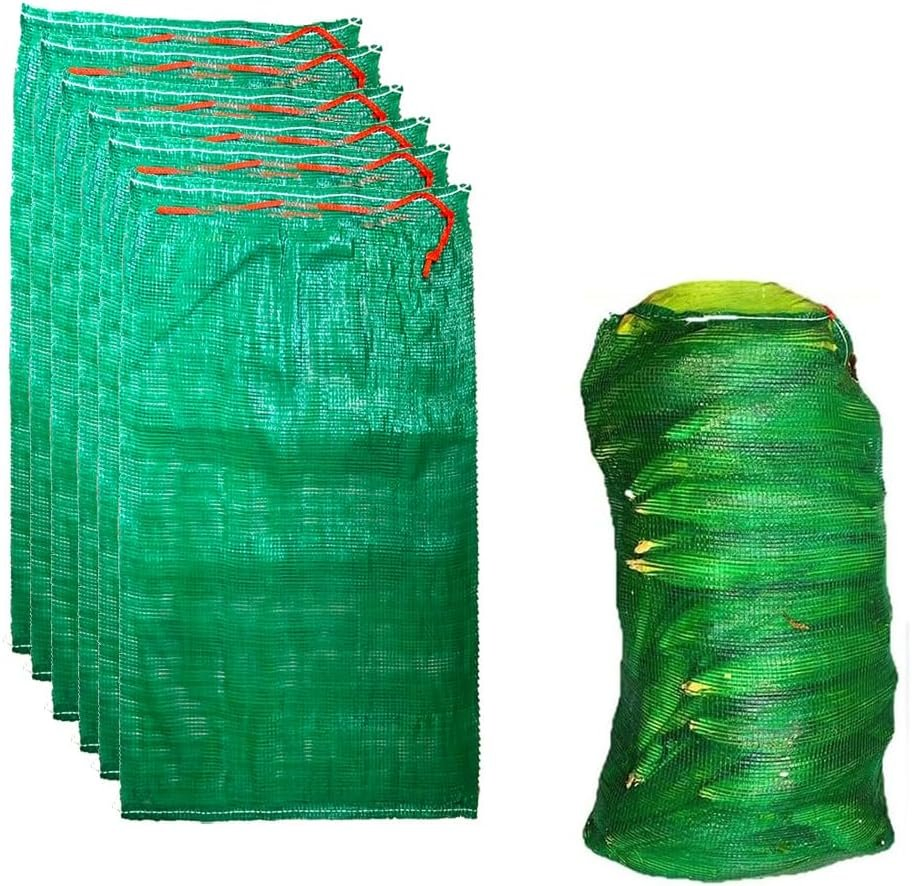 25kg Bolsa de Malha Tricotada em PE para Cítricos Garli Grau Alimentício Forte e Resistente a Rasgos