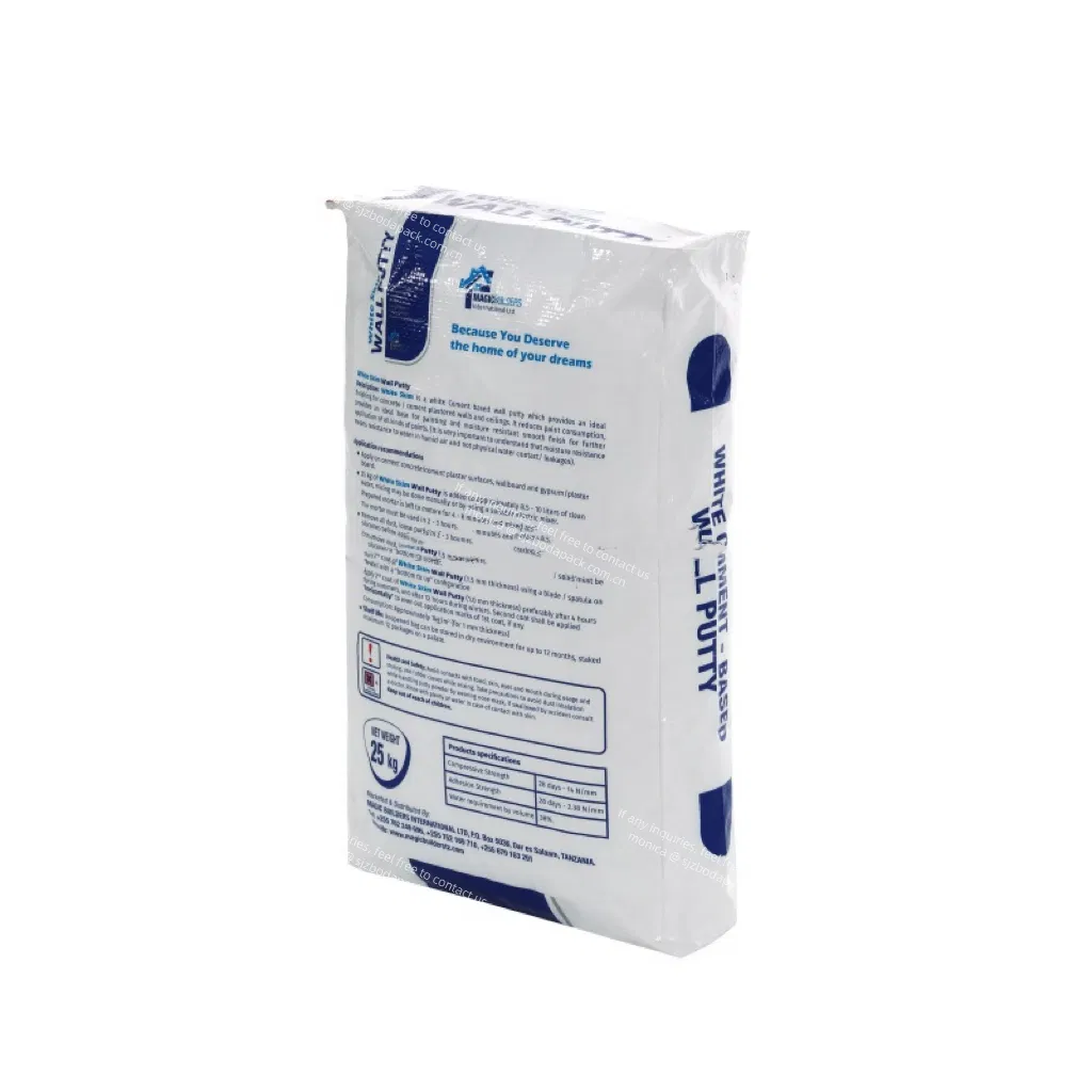 Sacos de embalagem adesivos para paredes de massa de fábrica em Atacado Ad Star Saco de saco para válvula OPC Cement PP de fundo quadrado