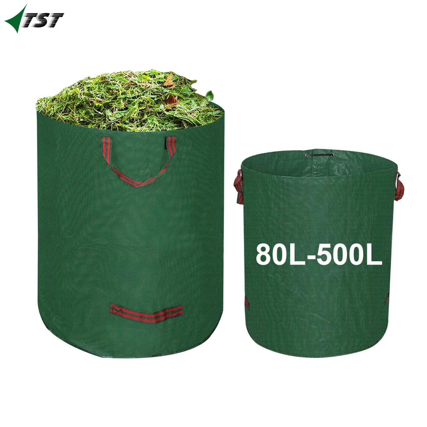 67*76cm 272L Sacos de Jardim de Tecido Woven PP Duráveis