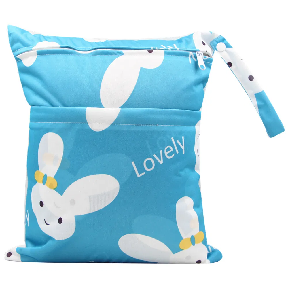 Bolsas impermeáveis reutilizáveis para viagem, praia, piscina e itens sujos de bebê