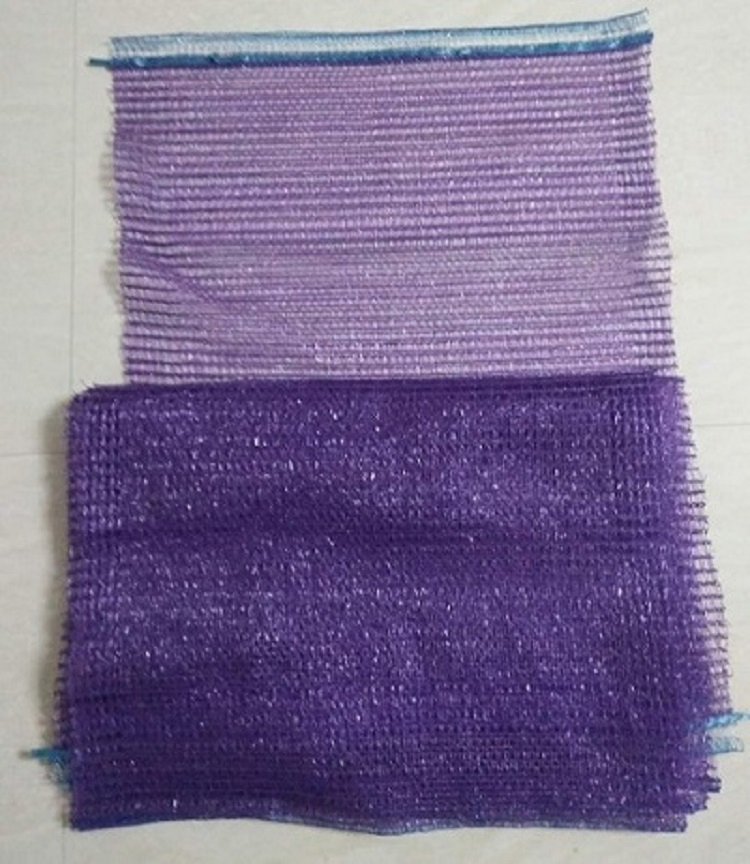 Bolsas de rede de malha Raschel de plástico PE HDPE para batata e cítricos