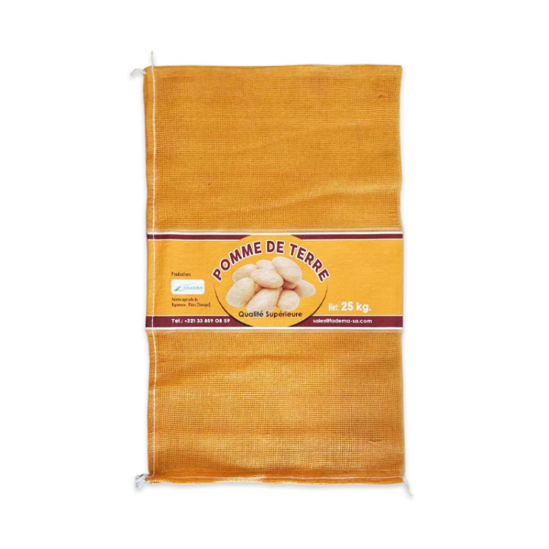 Saco de Malha para Colheita de Batatas com Material Estabilizado contra UV para Uso Externo