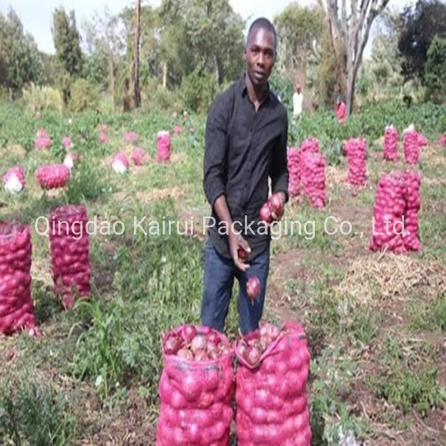 Saco de Malha Plástica Tubular de PP para Vegetais e Cebolas à Venda