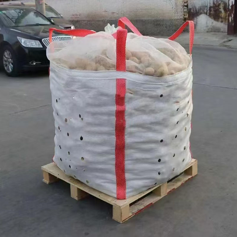 Saco Jumbo Baffle FIBC Condutivo Super Saco Saco a Fundo Plano Saco a Granel 4 Painéis Fornecedor da China 1ton Saco Grande com Bom Preço