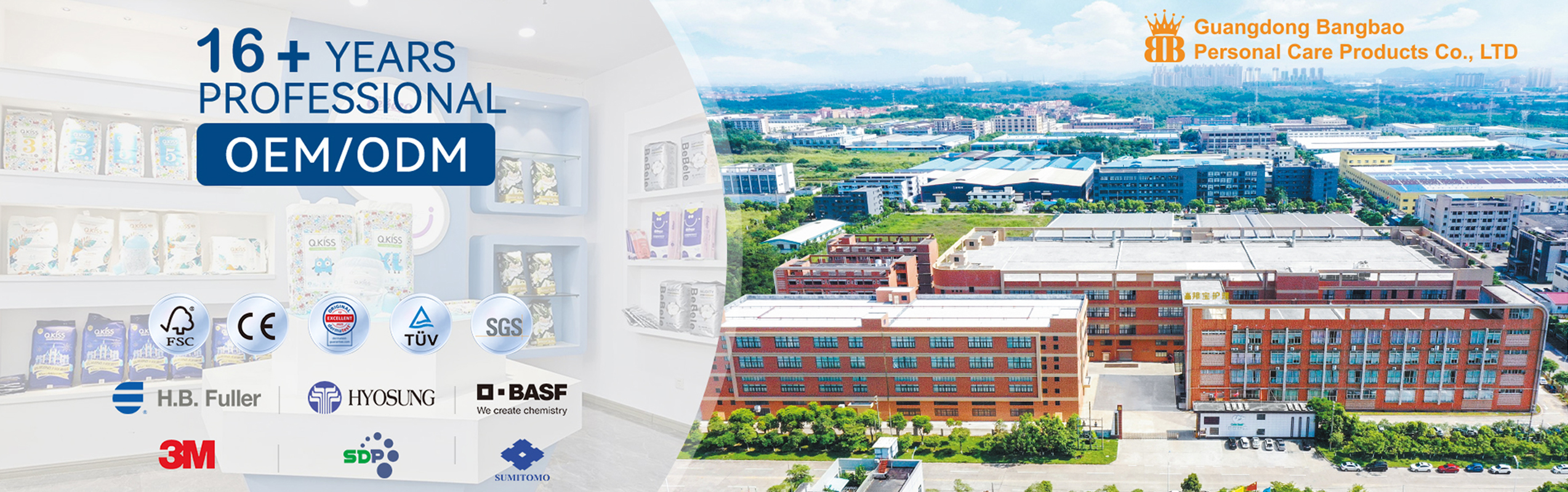 Bangbao High-Speed Automatic Diaper Production Line — ISO Certified Factory in Foshan Guangdong