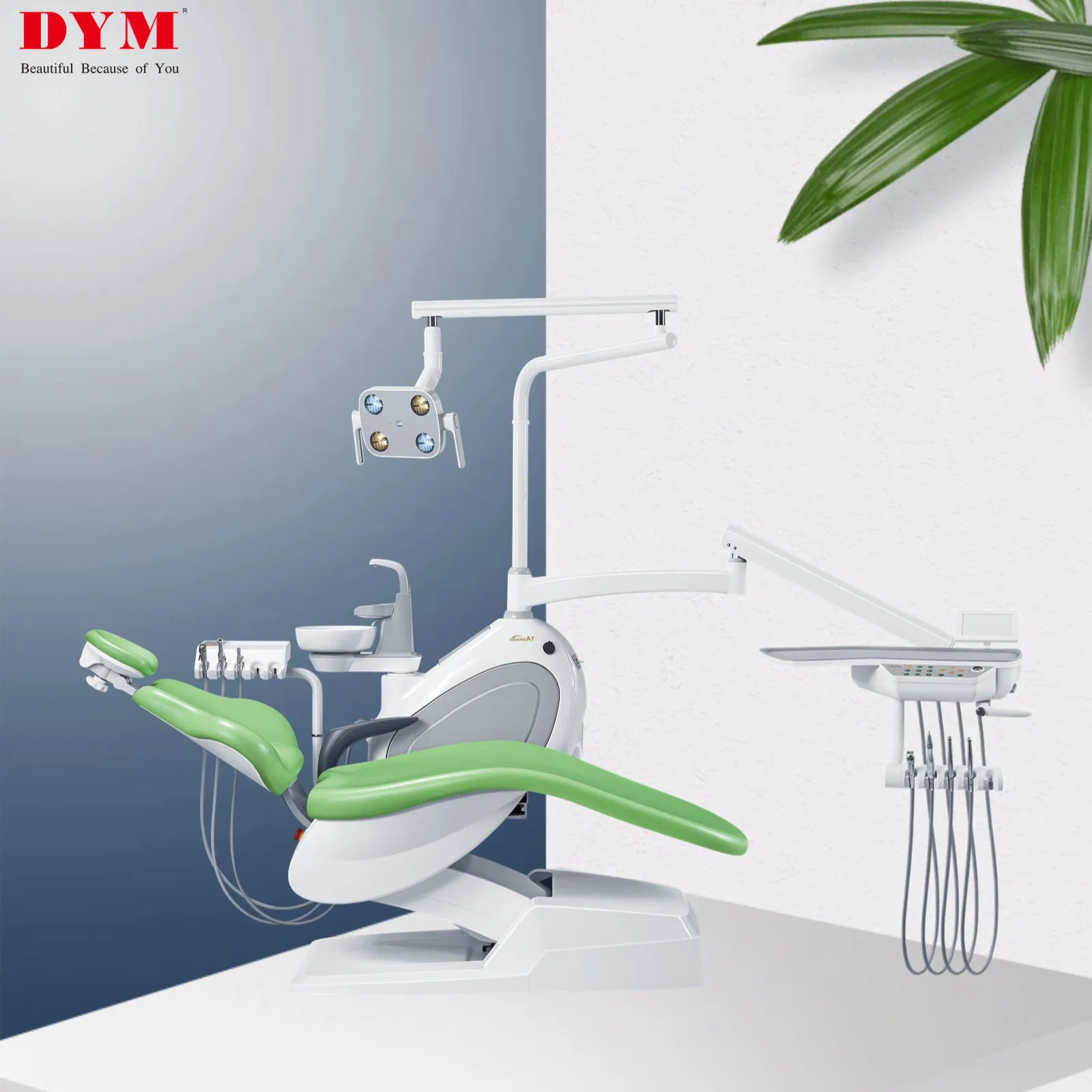 Customizable Unit Dental Chair Portable Folding Safety with LED Light