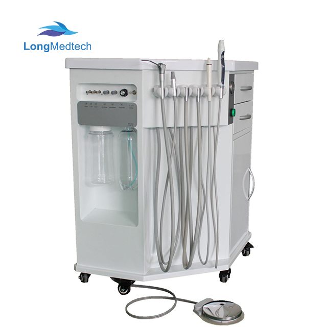 Gu-P212 Mobile Dental Delivery Cart Unit System with Air Compressor