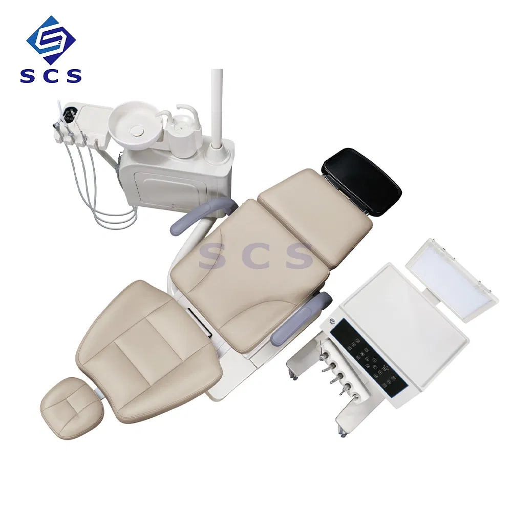 China Scs Manufacturer Luxury Medical Equipment Electric Plastic Steel Dental Chair