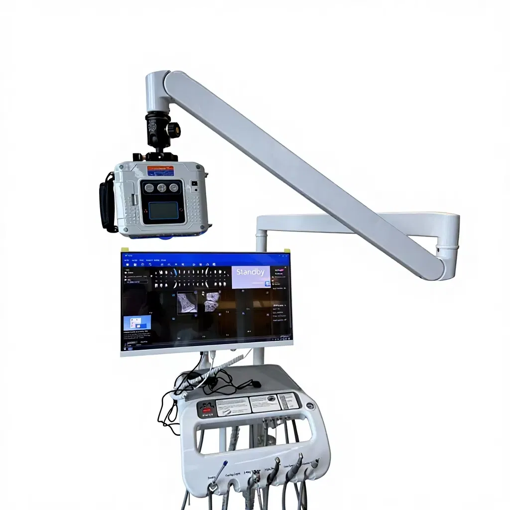 All-in-One Veterinary Dental X-ray Workstation with Interoral Sensor and Ultrasonic Scaler