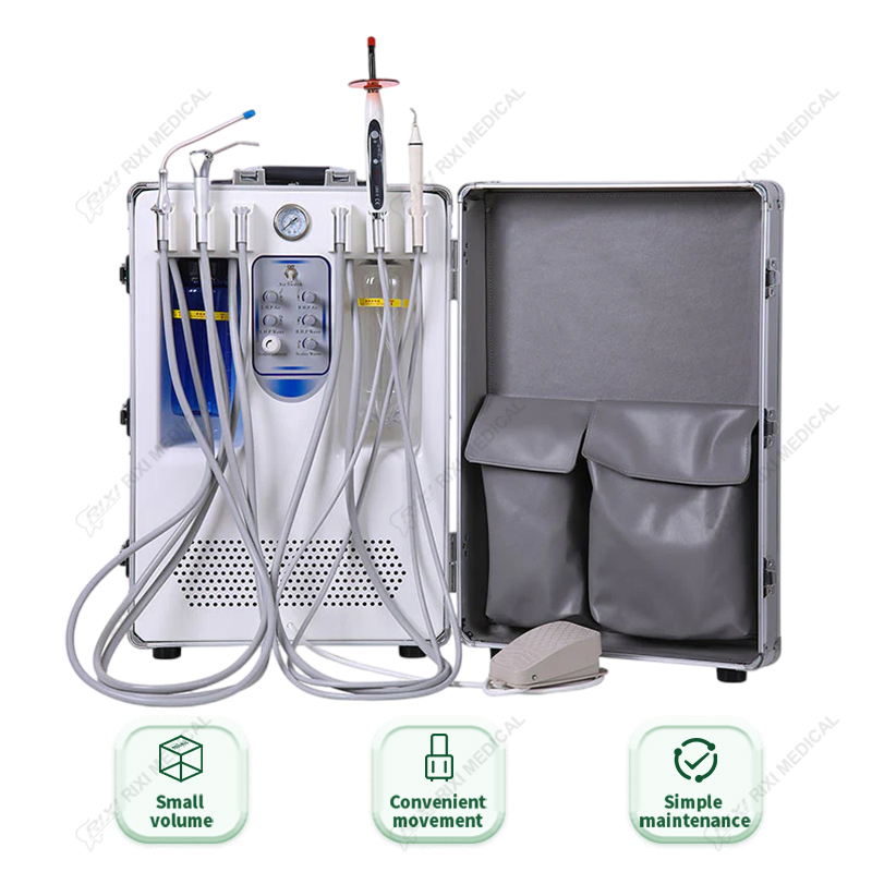 Dental Portable Unit Trolley Electric Suitcase Trolley Mobile Easy Carrying Portable Portable Dental Unit