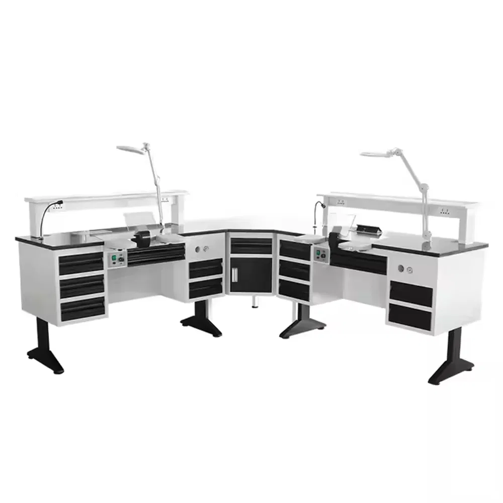 1.2m Length Dental Laboratory Technician Working Bench Single Person Workstation Table