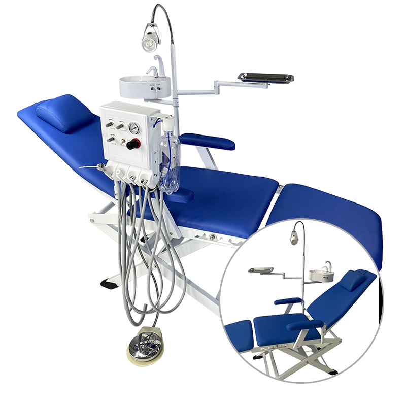 LK-A37A Portable Outdoor Foldable Patient Dental Chair Unit with Wall Mounted Turbine